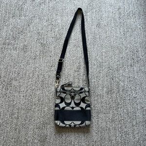 Coach crossbody purse, black and gray. Very gently-used.